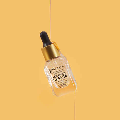 Buy Pilgrim 24K Gold Serum With Niacinamide & Hyaluronic Acid | (20 ml) - Purplle