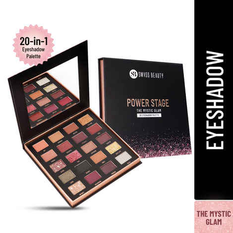 Buy Swiss Beauty Power Stage Eyeshadow Palette 01 Mystic Glam 25 gm - Purplle