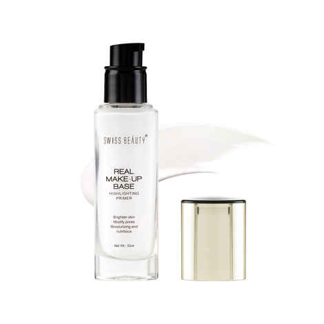 Buy Swiss Beauty Real Makeup Base Highlighting Primer 3 Pink Tint (32 ml) - Purplle