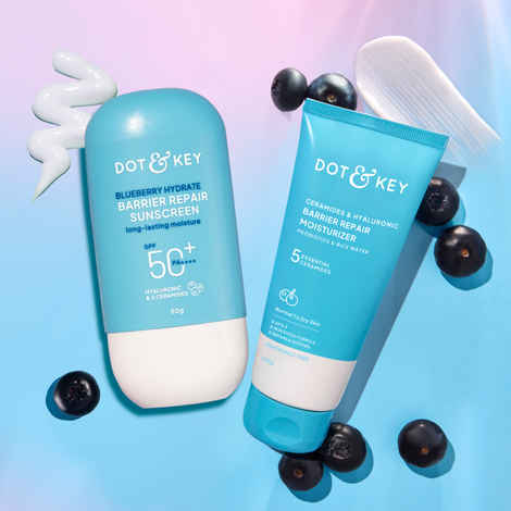 Buy Dot & Key Hydrate Barrier Repair Skin Care Duo - 150 gm | Face Cream & Sunscreen - Purplle