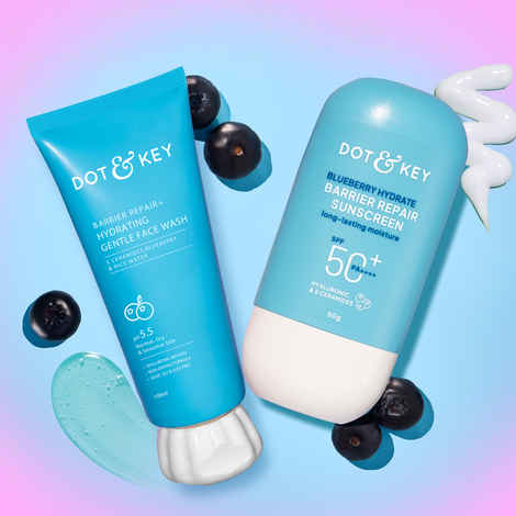 Buy Dot & Key Cleanse & Sun Protect Duo - 150 gm | Face Wash & Face Sunscreen - Purplle
