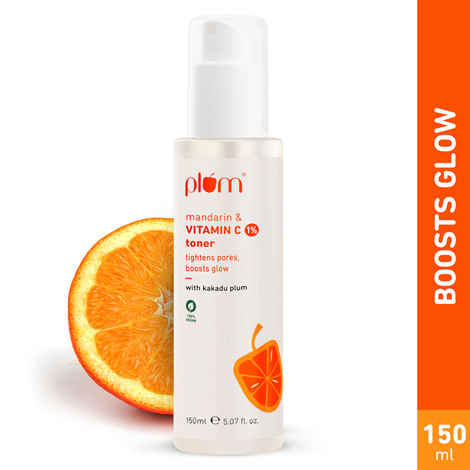 Buy Plum 1% Vitamin C Toner with Mandarin & Kakadu Plum | For All Skin Types | Women & Men | 100% Vegan | 150 ml - Purplle