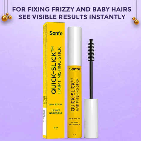 Buy Sanfe Quick Slick Hair Finishing Stick | Non Sticky Hair fixing stick | Hair finishing stick for women | Leaves no Residue for frizzy and Baby hair fix 12 ml - Purplle