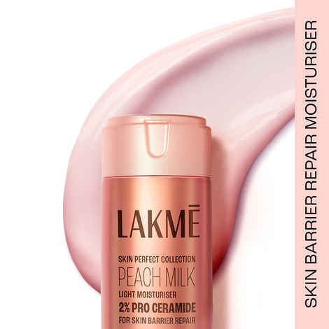 Lakme Peach Milk Pro Ceramide Moisturizer with Vitamin E for Deep Moisturizing and Skin Strengthening | With Skin Conditioner| For Dry Skin, Normal Skin & Sensitive Skin 120 ml