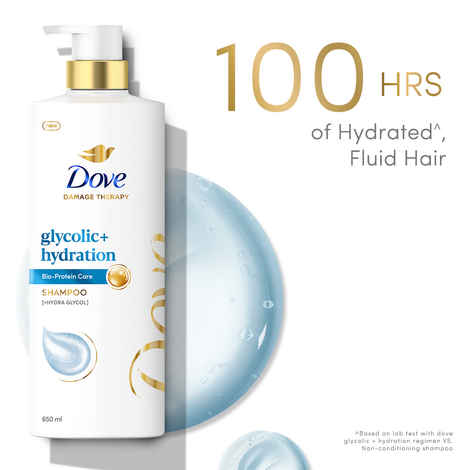 Buy Dove Glycolic Hydration Shampoo - 650 ml - Purplle