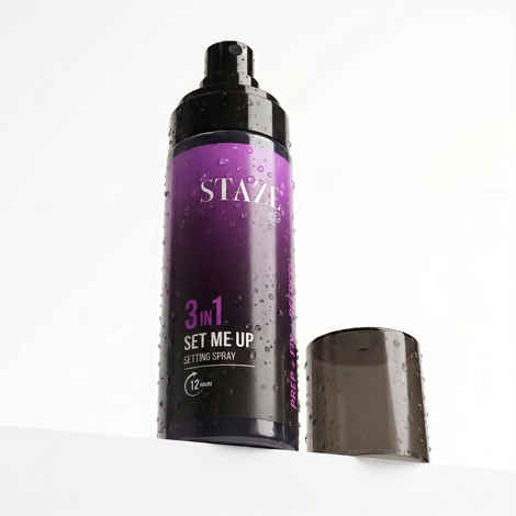 Staze 9to9 Set Me Up 3 In 1 Prep + Fix + Refresh Makeup Setting Spray | Locks Makeup for 12H | Mattifying & Non-sticky | Absorbs Instantly | 100 ml