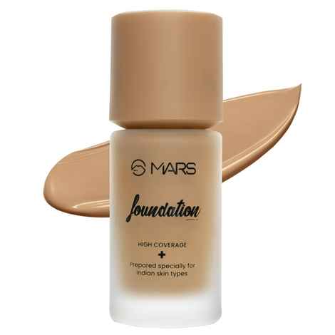 Buy MARS SPF50 PA++++ High Coverage Liquid Foundation | Blemish Free & Blendable Foundation for Makeup (40 ml) (SHADE-08) - Purplle