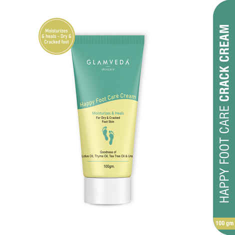 Buy Glamveda Happy Foot Care Cream for Cracked Heels | Nourishment & Moisturization| 100 gm - Purplle