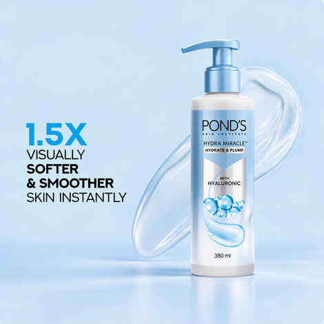 Buy Ponds Hydra Miracle Hydrating Gel Body Lotion| For Soft, Plump and Glowing Skin| Non-Sticky, Light-weight, Absorbs Quickly| For All Skin Types|180 ml - Purplle