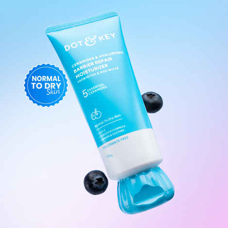 Buy Dot & Key Ceramides & Hyaluronic Barrier Repair Moisturizer with Probiotics & Rice Water | Barrier Repair Face Cream with 5 essential ceramides, Suitable for Dry, Combination & Sensitive Skin - 175g - Purplle