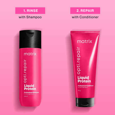 Buy Matrix Opti.Repair Shampoo + Conditioner | With Liquid Protein | For Damaged Hair (200 ml + 98 gm) - Purplle