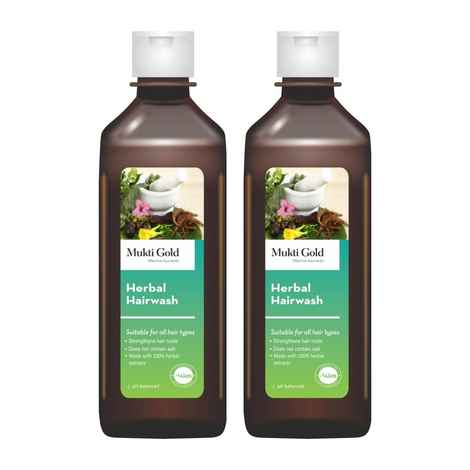 Buy Axiom Mukti Gold Herbal Hairwash 200ml - Purplle