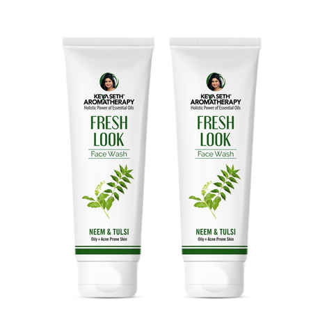 Buy Keya Seth Aromatherapy, Fresh Look Face Wash Neem & Tulsi (Pack of 2) - Purplle