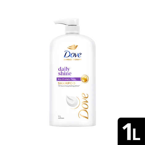 Buy Dove Daily Shine Shampoo (1 ltr) - Purplle