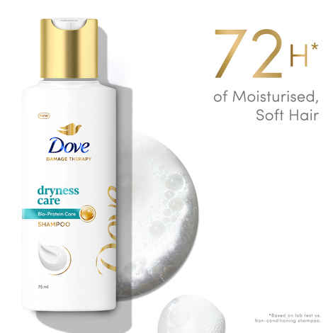 Buy Dove Dryness Care Shampoo (80 ml) - Purplle