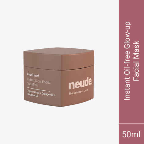 Buy Neude skin Instant Brightening & Detanning Facial Face Mask 50 ml - FaceTime - Purplle