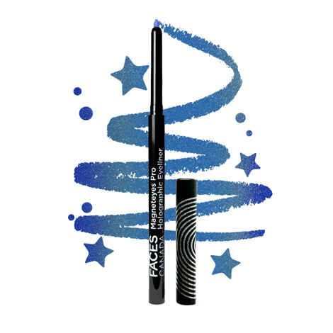 Buy FACES CANADA Magneteyes Pro Holographic Eyeliner - Peacock Dance 02, 0.25 gm | Multichrome / Duochrome Eyeliner | Metallic & Shimmer Finish | Longlasting | Waterproof & Smudgeproof - Purplle