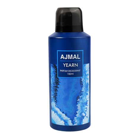Buy Ajmal Yearn Deodorant Aquatic Perfume 150ML Long Lasting Scent Spray Party Wear Gift For Men Online Exclusive - Purplle
