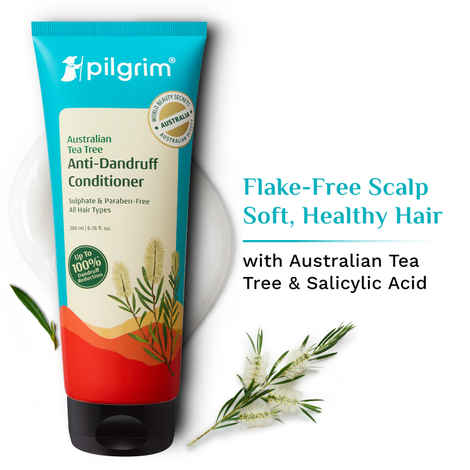 Buy Pilgrim Australian Tea Tree, Anti-Dandruff Conditioner, 200 ml, Softens & Protects Dandruff- Prone Hair - Purplle