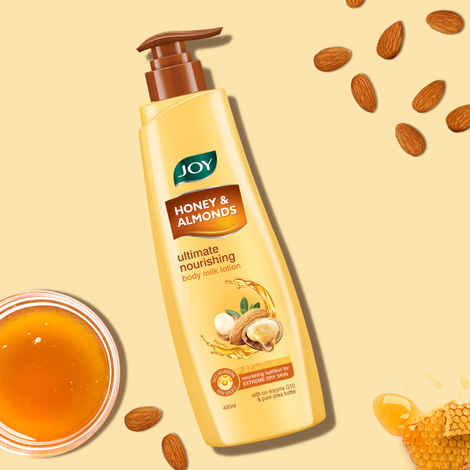 Buy Joy Honey & Almonds Ultimate Nourishing Body Milk Lotion (400 ml) | With Shea Butter & Vitamin E | Long Lasting Moisture | Prevents Dryness & Provides Intense Moisturization for Dry Skin - Purplle