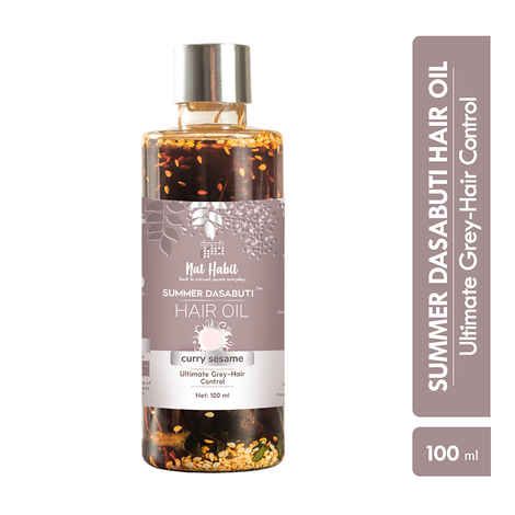Buy Nat Habit Curry Sesame Summer Hair Oil For all hair & scalp Hair Oil (100 ml) - Purplle