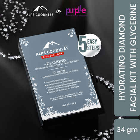 Buy Alps Goodness Diamond Hydrating Facial Kit Duo (34 gm X 2) | Glowing Skin | Toning & Firming |Detoxification |At home Facial Pack of 2 - Purplle