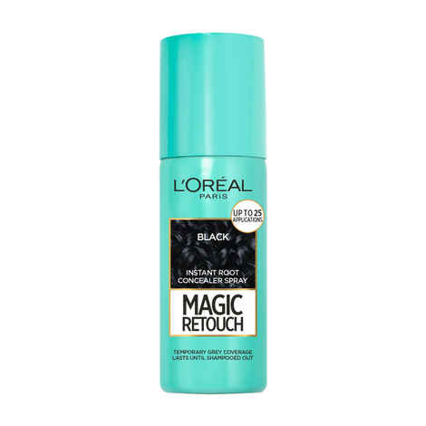 L'Oreal Paris Magic Retouch Instant Root Concealer Spray - Black 75 ml -For All Hair Types