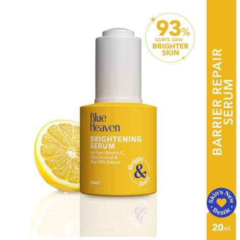 Buy Blue Heaven Brightening 5% Vitamin C Face Serum for Brightening & Glowing Skin | Improves Hydration & Reduces Blemishes | Face Serum for Men and Women 20 ml - Purplle