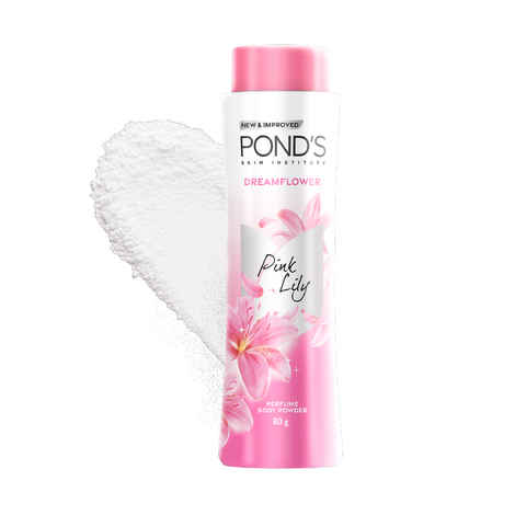 Buy Ponds Dreamflower Perfume Powder With Vitamin B3 For Women, Pink Lily| 100 gm - Purplle