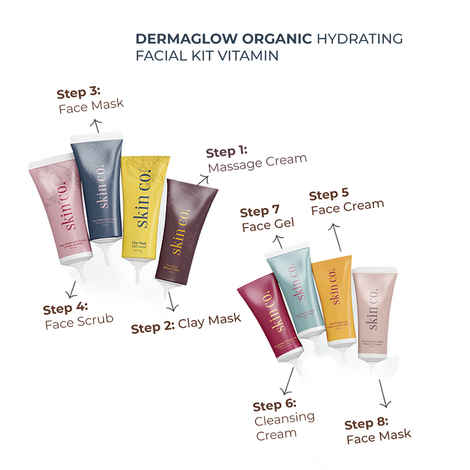 Buy skin co. Dermaglow Organic Hydrating Facial kit for 80 ml - Purplle