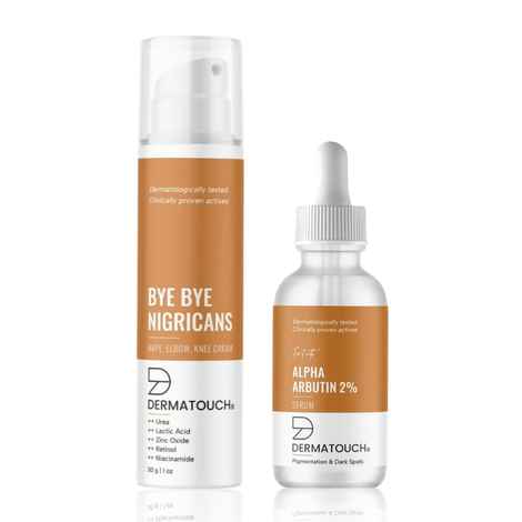 Buy Dermatouch Even Tone Duo (Alpha Arbutin Serum 30ml + Bye Bye Nigricans Cream 30 gm) - Purplle