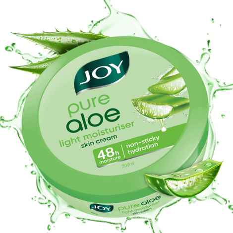 Buy Joy Pure Aloe Light Moisturiser Skin Cream, For Normal to Oily Skin 200 ml - Purplle