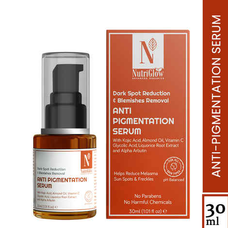 Buy NutriGlow Advanced Organics Anti-Pigmentation Serum For Blemish Removal (30 ml) - Purplle