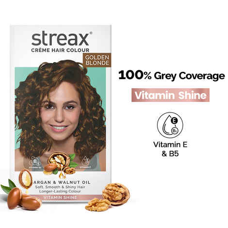 Buy Streax Hair Colour - Golden Blonde (70gm+50ml) - Purplle