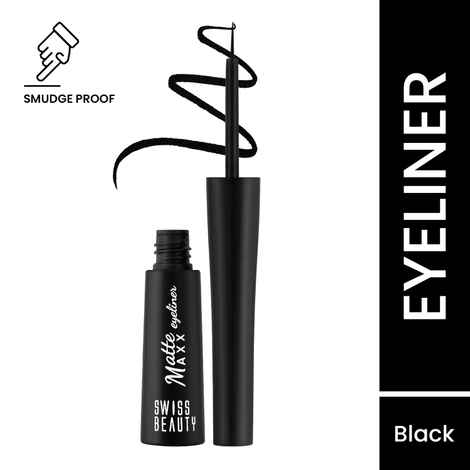 Buy Swiss Beauty Matte Max Eyeliner - Black, 4 gm - Purplle