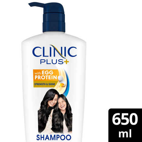 Buy Clinic Plus Strength & Shine With Egg Protein Shampoo 650 ml - Purplle