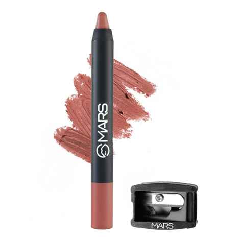 MARS Won't Smudge Won't Budge Crayon Lipstick up to 12 Hours Stay | Matte Finish | Waterproof | Won't Smudge Won't Budge Lip Crayon (3.5 gm) (13-Brave)