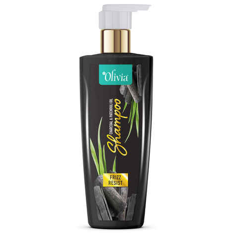 Buy Olivia Frizz Resist Shampoo with Charcoal & Patchouli Oil 200 ml - Purplle