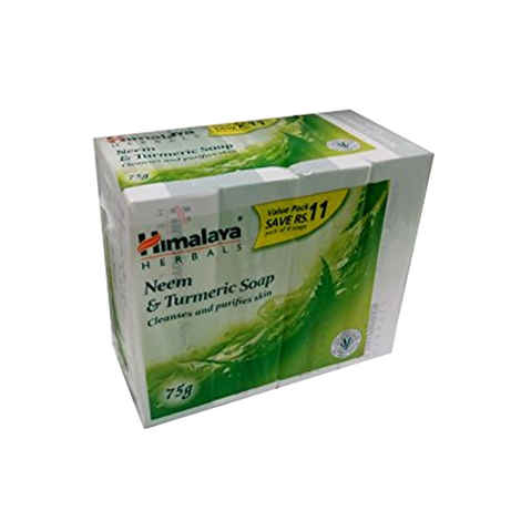Buy Himalaya Neem & Turmeric Soap (75 gm x 4 N) - Buy 3 Get 1 Free - Purplle