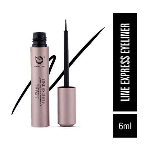 Buy Mattlook Line Express Ultimate Precision waterproof Smudge Proof Eyeliner, Jet Black 6 ml - Purplle