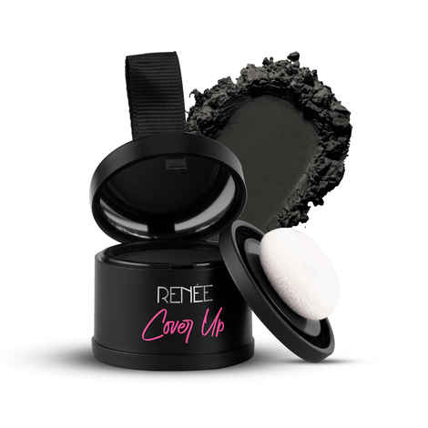 Buy RENEE Cover-Up Hair Powder- Black Helps Cover Grey Roots & Bald Spots Instantly Highly Pigmented For Fuller and Denser Hair Long-Lasting & Natural Matte Finish 4 gm - Purplle