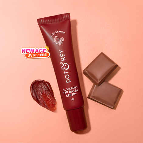 Buy Dot & Key Cocoa Mint SPF 50 Lip Balm with Vitamin C+E | Lip balm for Naturally Glowing and Hydrated Lips | Suitable for Dry & Dark Lips to Lighten | 12 gm - Purplle