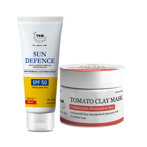 Buy Combo of 2- Tomato Clay Mask 50gm + Spf Cream 50gm - Purplle