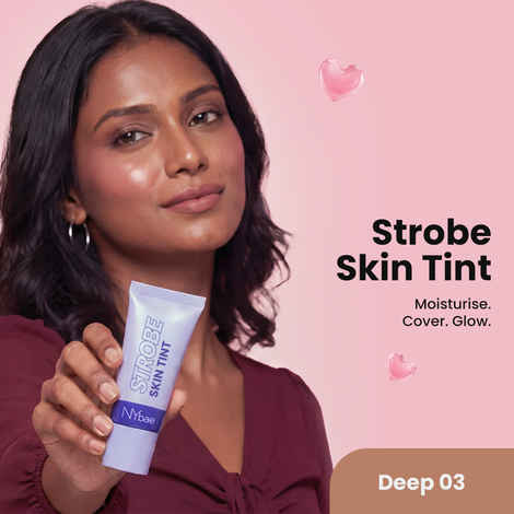Buy NY Bae Strobe Skin Tint - Deep 03 | Instant Dewy Glow | Strobe Cream + Tint | 3-in-1 Makeup Base | Radiant Dewy Glass Skin Glow | 20 ml - Purplle