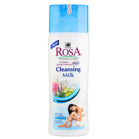 Buy ROSA Cleansing Milk 500 ml I Rose and Cucumber l Make up Removal I Pack of 1, Unisex - Purplle