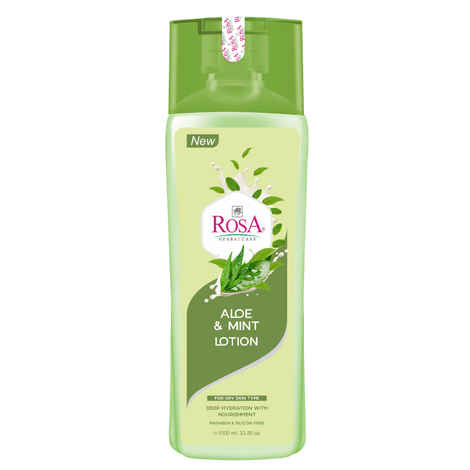 Buy ROSA Aloe & Mint body lotion 500 ml I Cocoa Butter l Summer Care I 24 Hr moisturising I Pack of 1, Unisex - Purplle