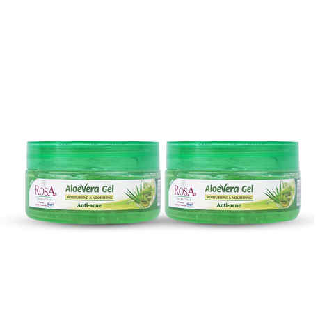 Buy ROSA Aloevera Gel 100 ml I With Anti -acne I Moisturising & Nourising for all skin I For Hair, Face & Skin I Pack of 2, Unisex - Purplle