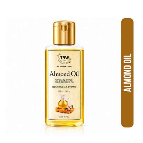 Buy TNW The Natural Wash Cold Pressed Virgin Almond Oil For Skin and Hair (100 ml) - Purplle