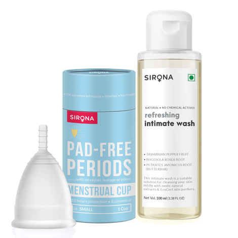 Buy Sirona Mestrual cup Small with mestrual cup wash 2 Pcs - Purplle