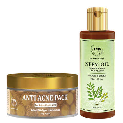 Buy TNW-The Natural Wash Combo of Anti Acne pack & Neem Oil Combo of 2 - Purplle